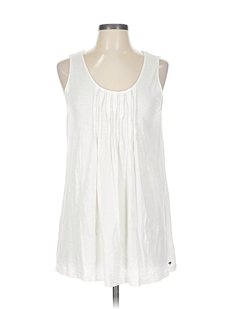 Pre-owned Eddie Bauer Sleeveless T-shirt In White