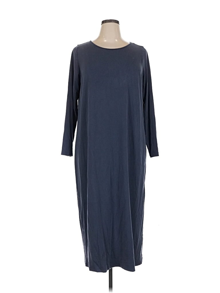 Pre-owned Eileen Fisher Casual Dress In Gray