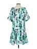 Unbranded 100% Polyester Tropical Green Casual Dress Size S - photo 2