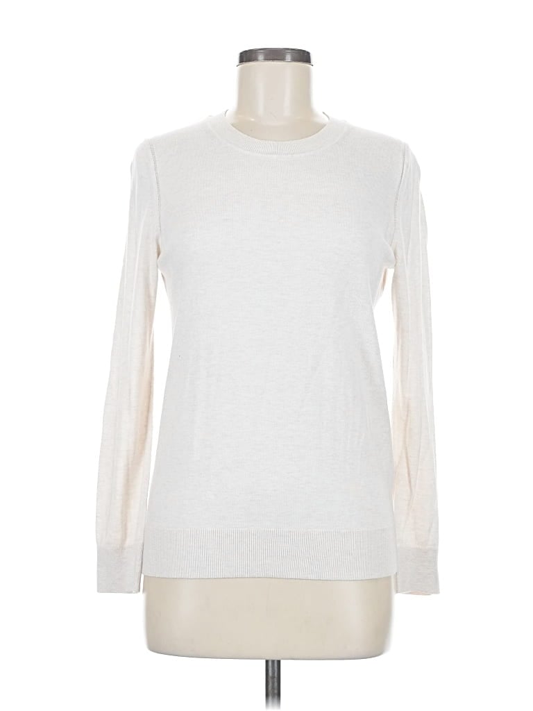 Pre-owned Banana Republic Factory Store Pullover Sweater In White