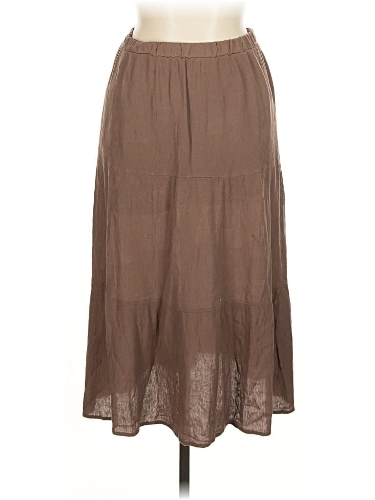 Pre-owned Unbranded Casual Skirt In Brown