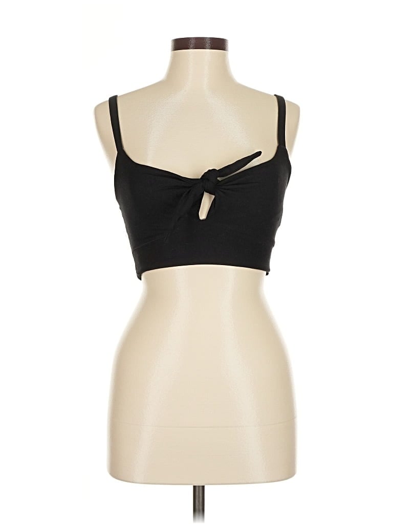 Pre-owned Zara Tank Top Black Strapless Neckline Tops