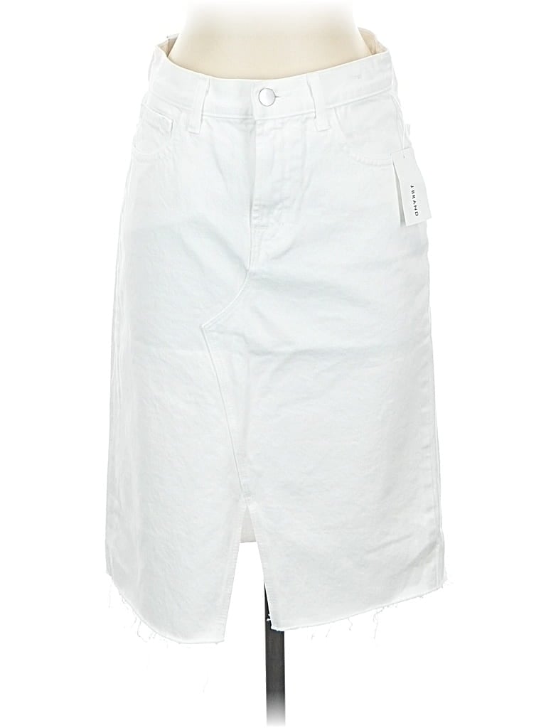 J Brand Denim Skirt In White