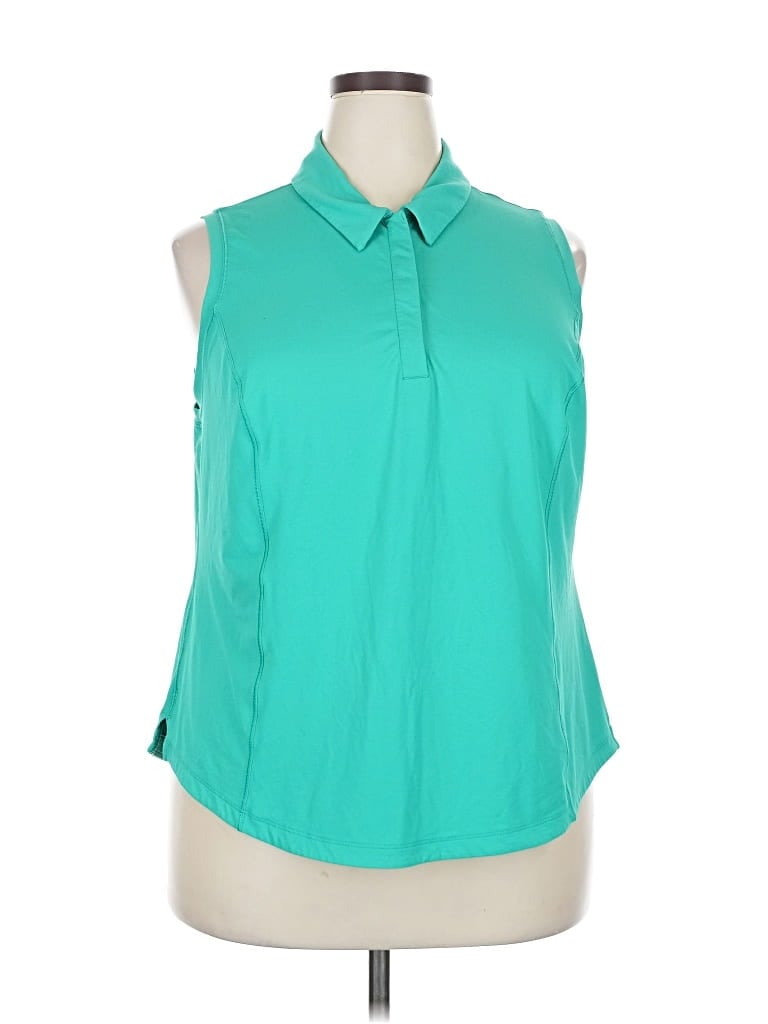 Pre-owned Athleta Sleeveless T-shirt In Blue