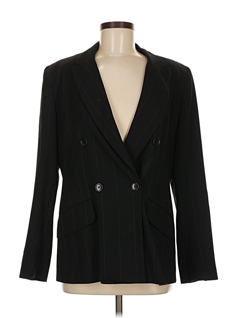 Pre-owned Ann Taylor Wool Blazer Jacket In Black