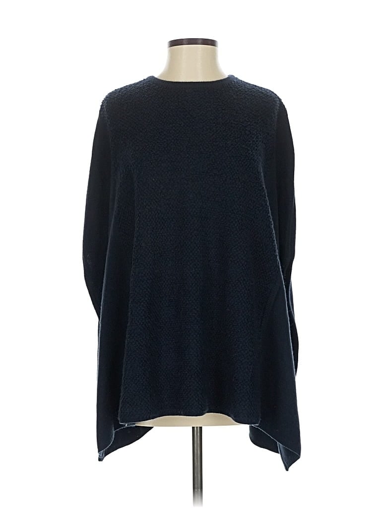 Pre-owned W By Worth Poncho In Blue