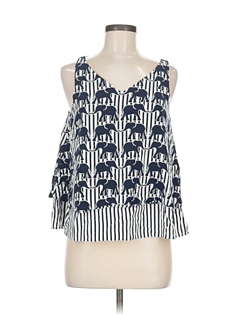 Pre-owned Crown & Ivy Sleeveless Blouse In Blue