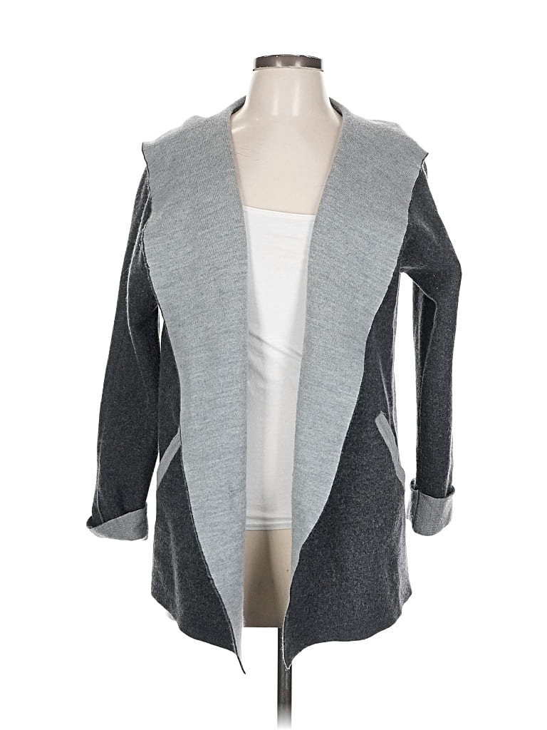 Pre-owned Max Studio Cardigan Sweater In Gray