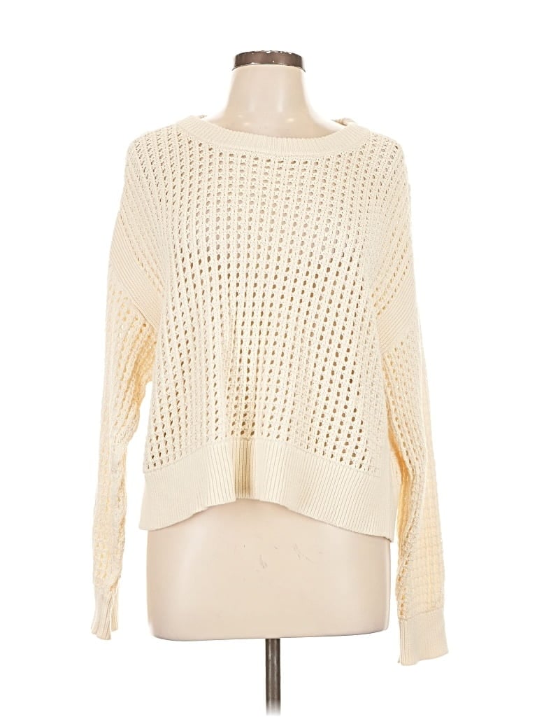 Pre-owned Gap Pullover Sweater In White