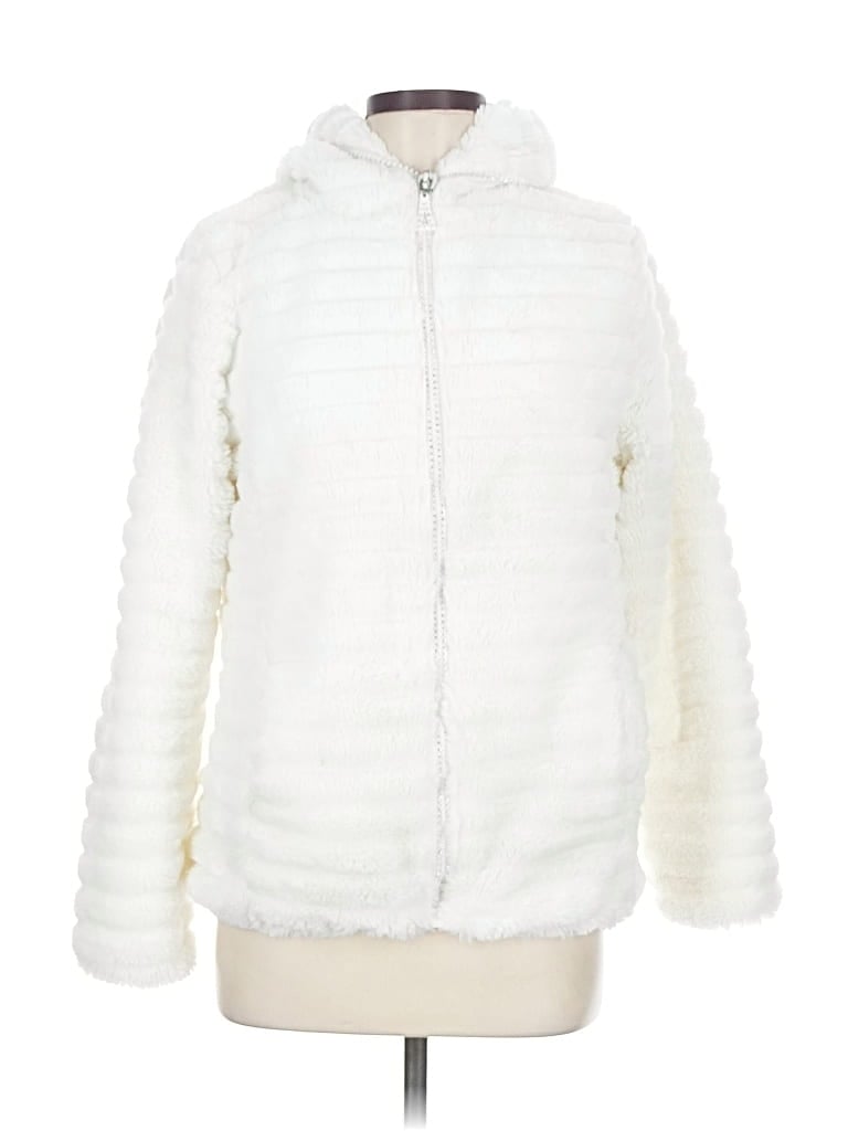 Pre-owned Unbranded Faux Fur Jacket In White