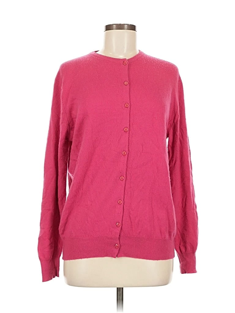 Pre-owned Pringle Of Scotland Cashmere Cardigan Sweater In Pink