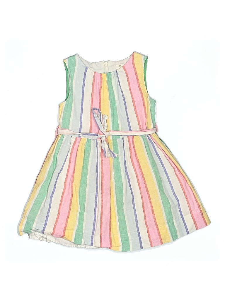 Pre-owned Mini Boden Kids' Dress In White