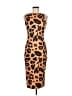 Unbranded Animal Print Brown Cocktail Dress Size M (estimated) - photo 1