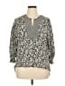 Tolani 100% Silk Gray 3/4 Sleeve Silk Top Size XL - photo 1