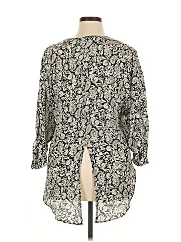 Tolani 3/4 Sleeve Silk Top (view 2)