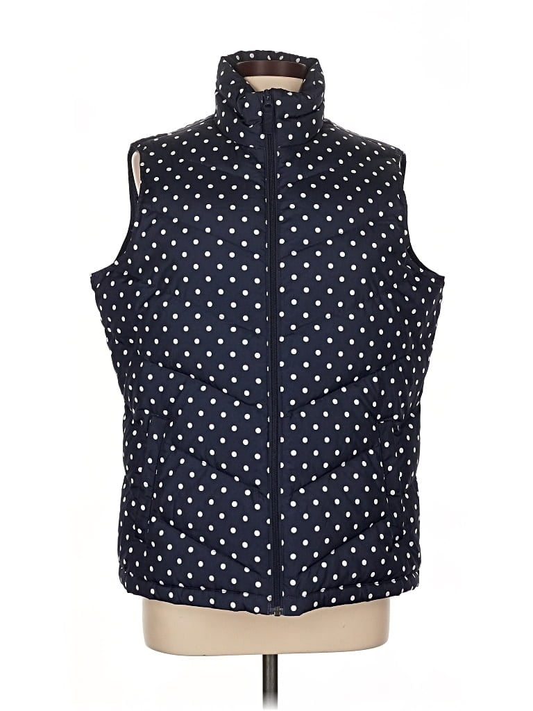 Pre-owned Lands' End Vest In Blue