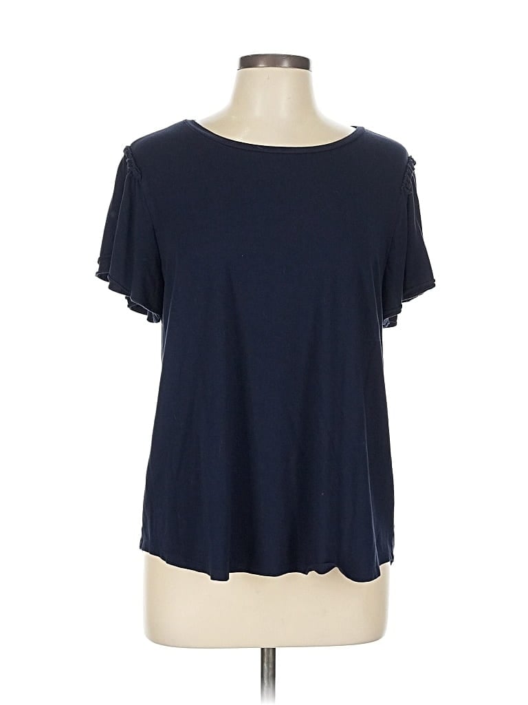 Pre-owned Chico's Short Sleeve T-shirt In Blue
