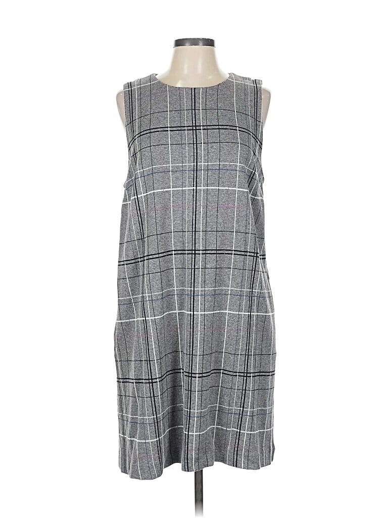 Pre-owned Jjill Casual Dress In Gray