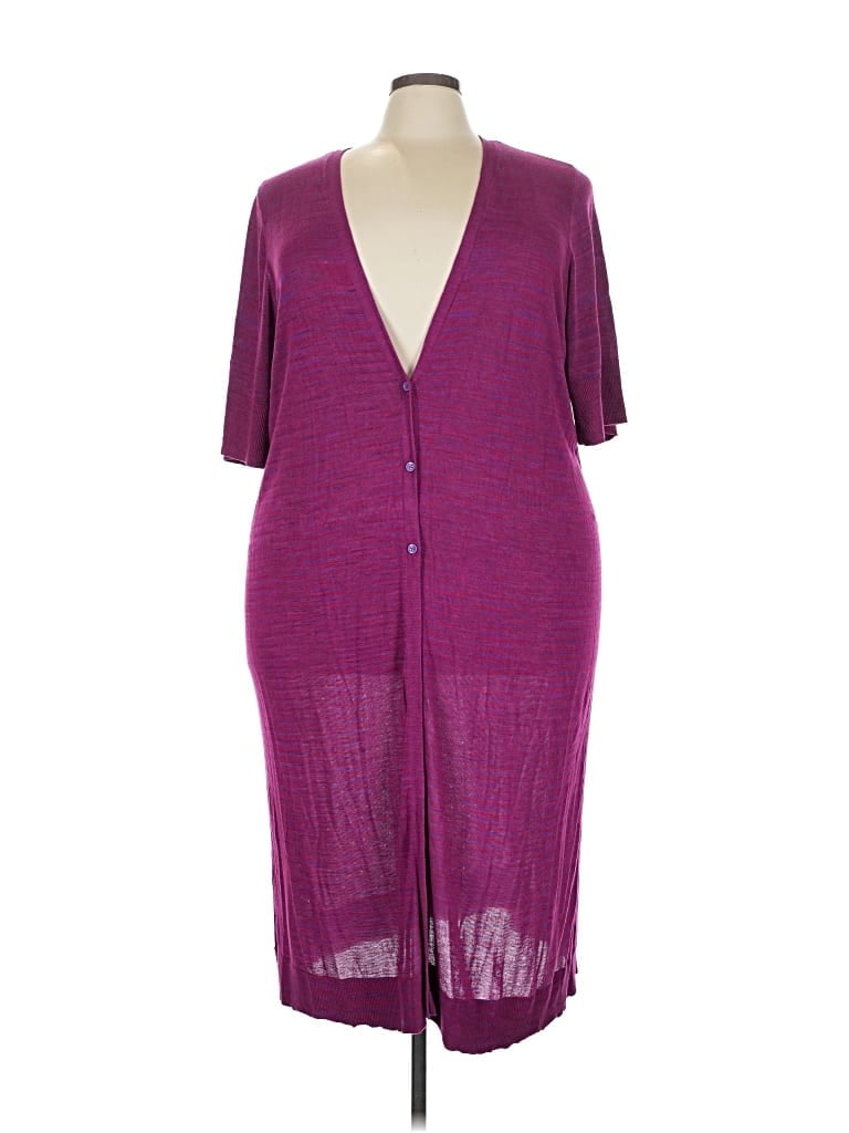 Pre-owned Torrid Cardigan Sweater In Purple