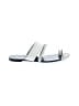 LFL Silver White Sandals Size 8 1/2 - photo 1