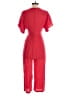 Sage the Label 100% Polyester Solid Red Jumpsuit Size S - photo 2
