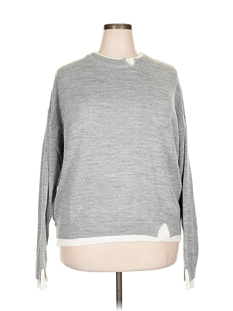 Pre-owned Unbranded Pullover Sweater In Gray