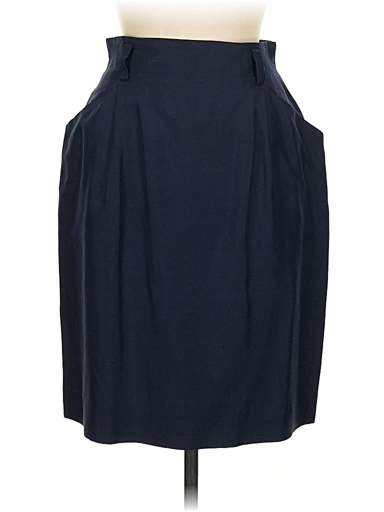 UNBRANDED Pre-owned Silk Skirt In Blue