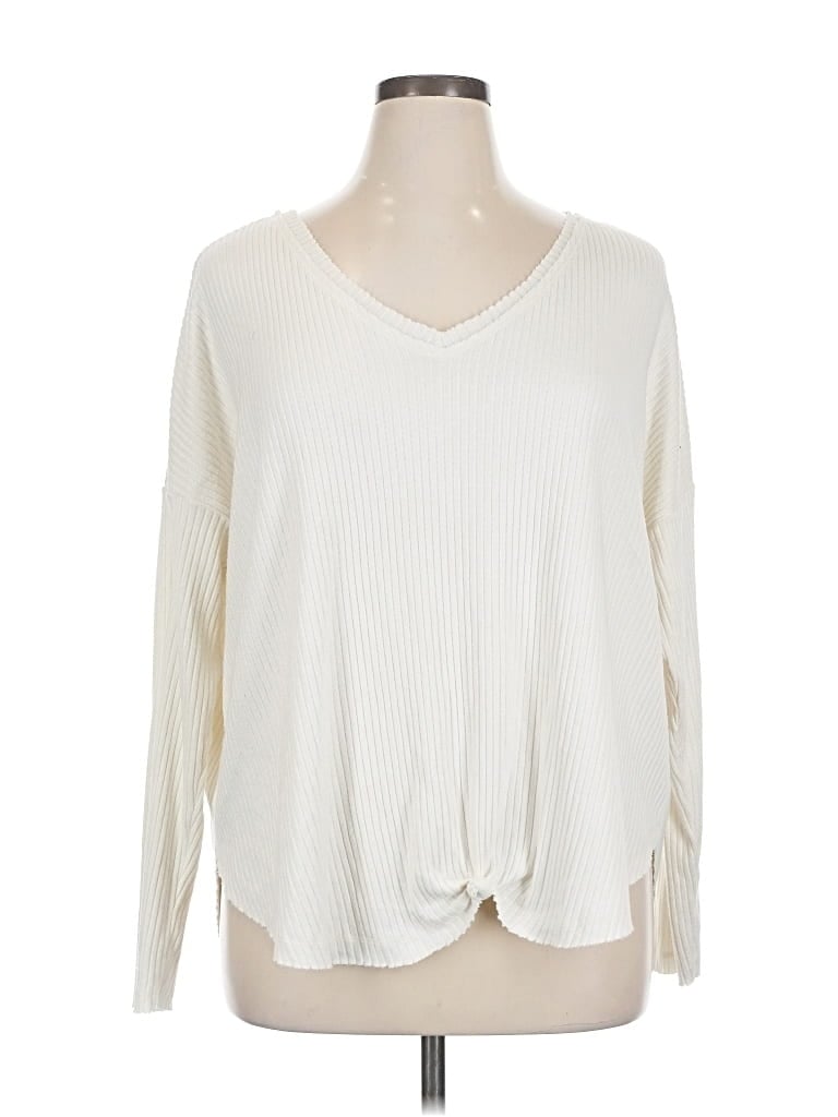 WILD FABLE Pre-owned Pullover Sweater In White