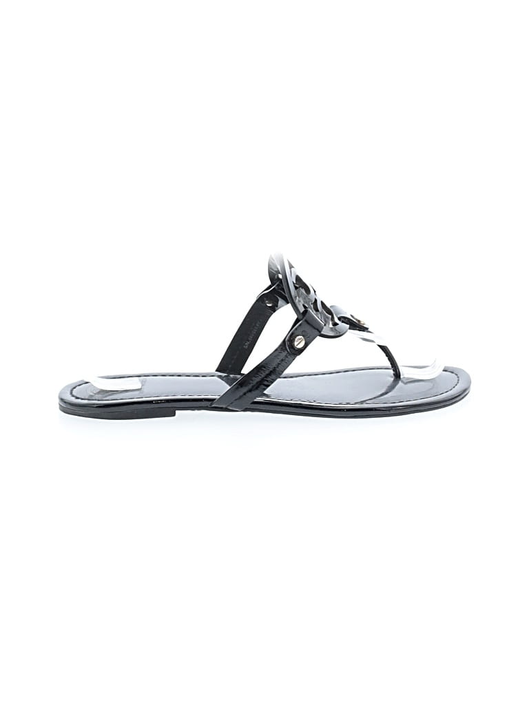 Pre-owned Tory Burch Sandals In Black