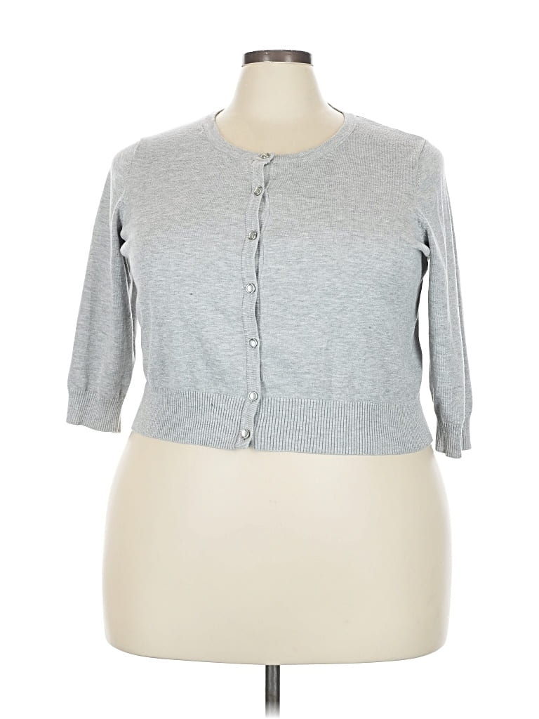 Pre-owned Cato Cardigan Sweater In Gray