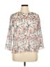 And 100% Polyester Ivory 3/4 Sleeve Blouse Size 16 - photo 1