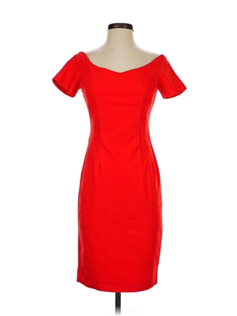 ZARA BASIC Pre-owned Cocktail Dress In Red