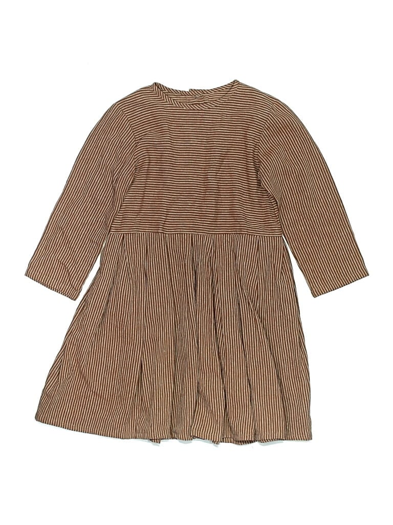 Pre-owned Unbranded Kids' Dress In Brown