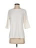Ann Taylor 100% Polyester Ivory 3/4 Sleeve Top Size S - photo 1