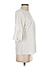 Ann Taylor 100% Polyester Ivory 3/4 Sleeve Top Size S - photo 4