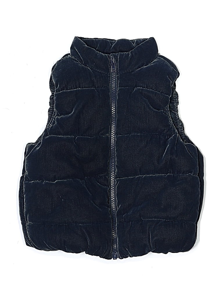 Pre-owned Gymboree Kids' Denim Vest In Blue
