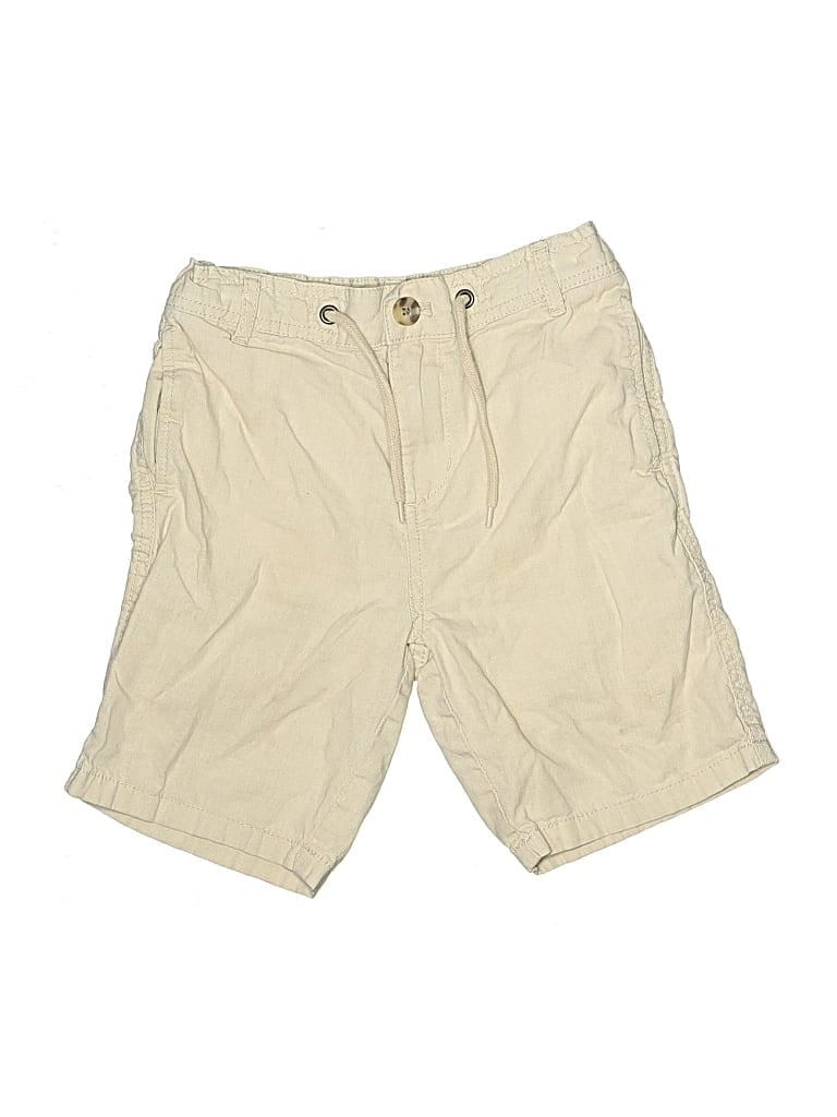 Pre-owned Hope & Henry Kids' Khaki Shorts In White