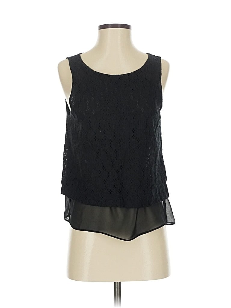 Pre-owned Banana Republic Sleeveless Blouse In Black