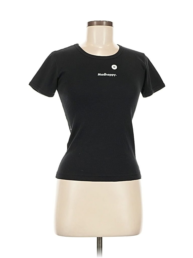 Pre-owned Madhappy Short Sleeve T-shirt In Black