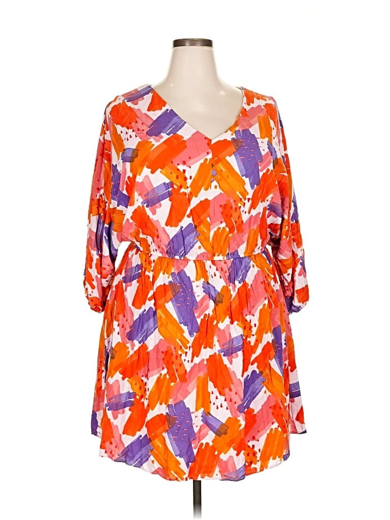 Pre-owned Emily Wonder Casual Dress In Orange