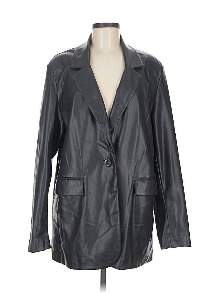 Pre-owned Oat Blazer Jacket In Black