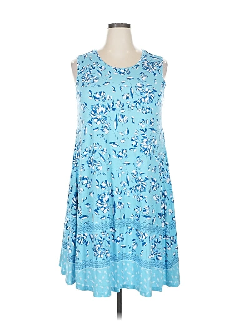 Pre-owned Style & Co Casual Dress In Blue
