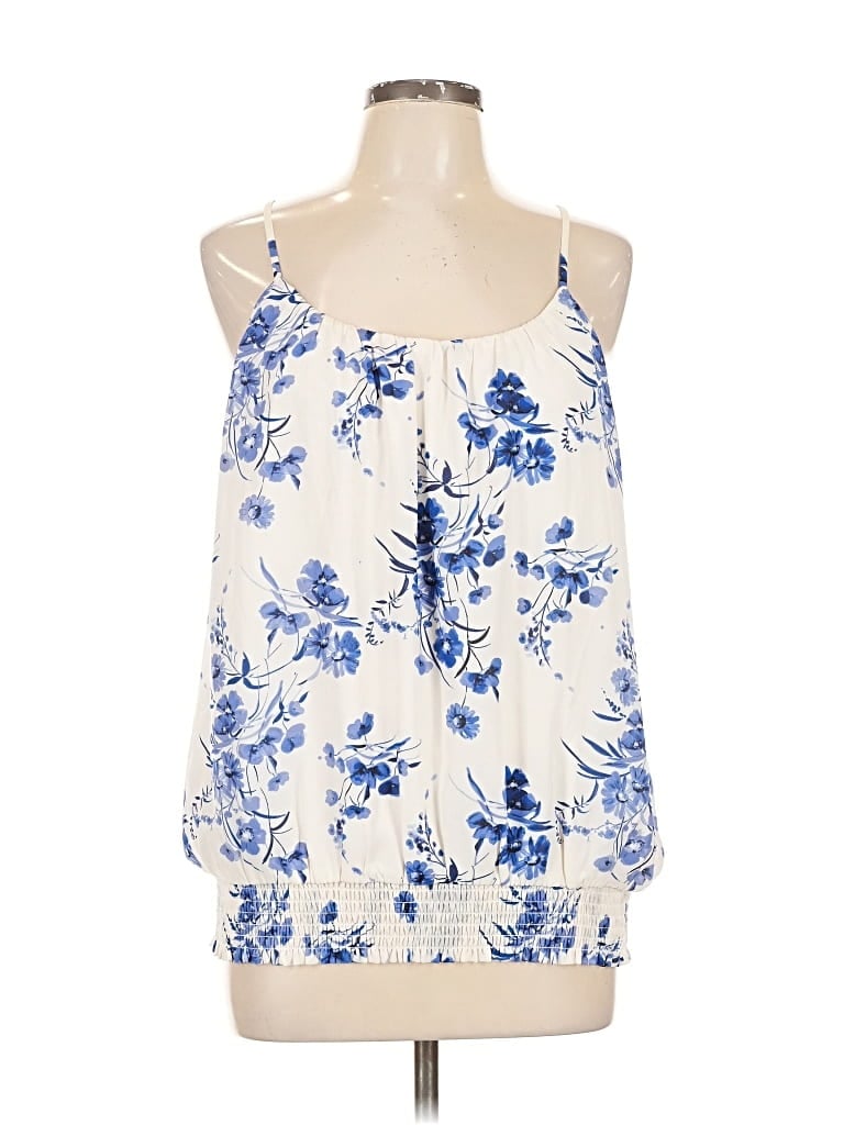 Pre-owned Nine Britton Sleeveless Blouse In White