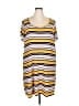 Torrid Stripes Yellow Casual Dress Size 3X Plus (3) - photo 1