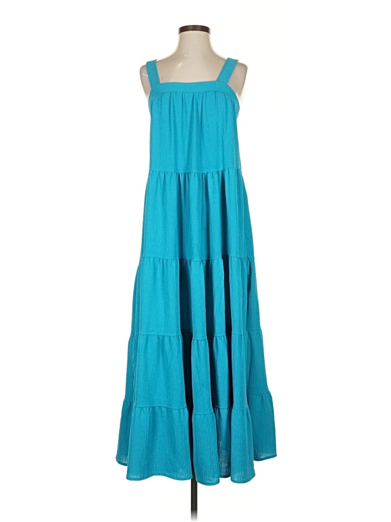 Pre-owned Max Studio Casual Dress In Blue