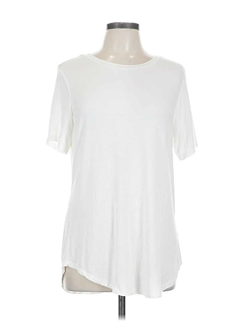 Pre-owned Unbranded Short Sleeve T-shirt In White