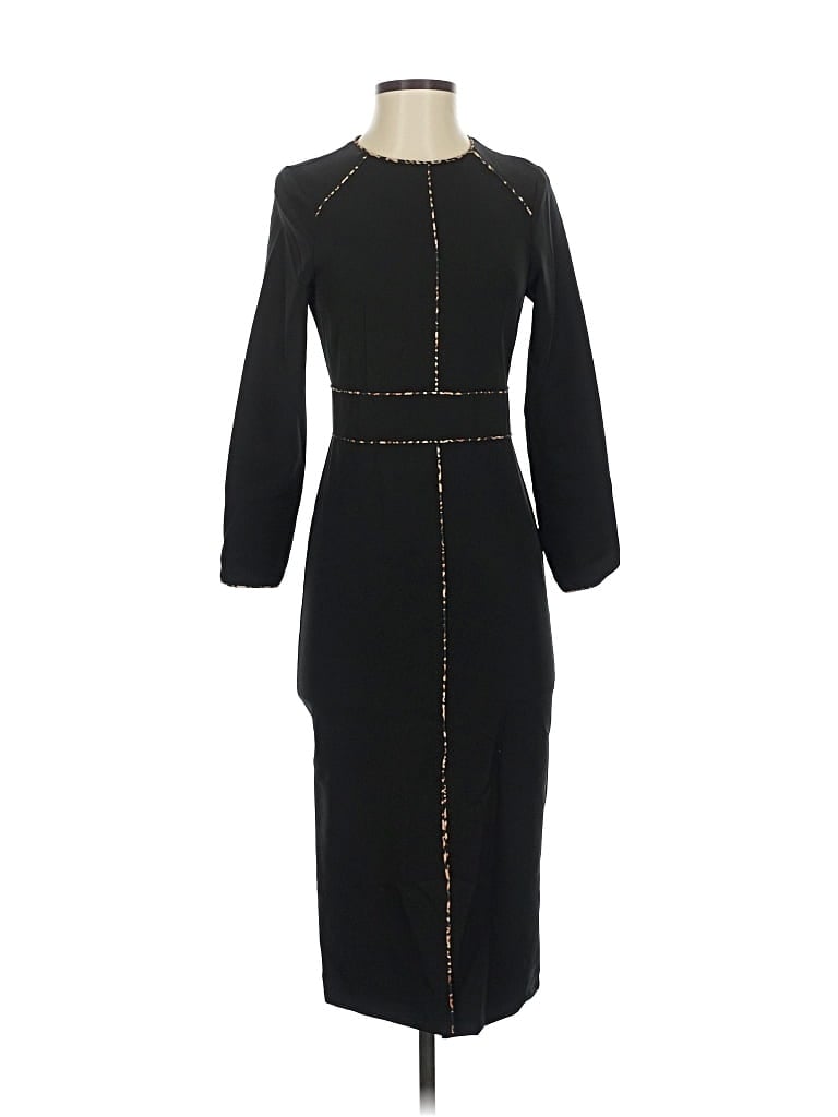 Zara Basic Cocktail Dress In Black