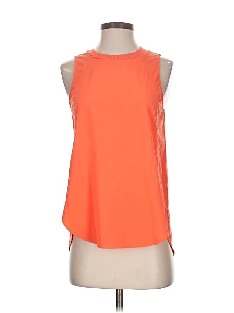 Pre-owned Athleta Sleeveless Blouse In Orange