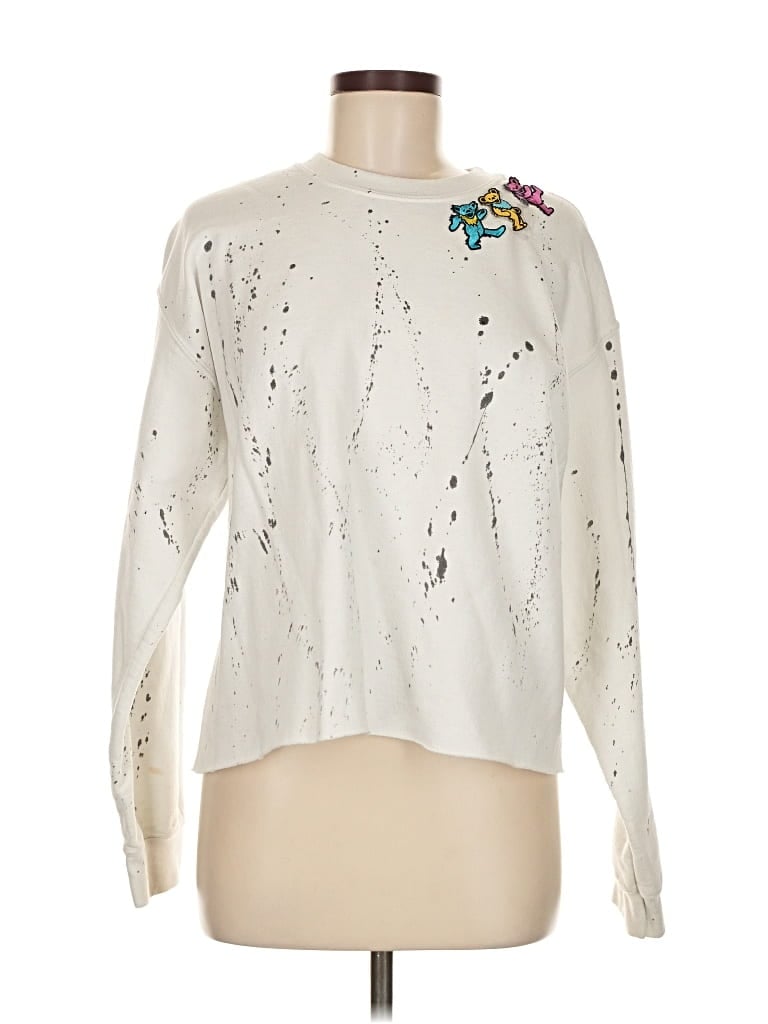 Pre-owned Gildan Pullover Sweater In White