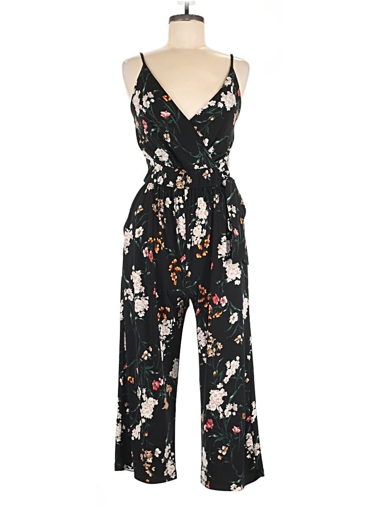 Pre-owned Kaileigh Jumpsuit In Black